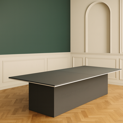 Karnak Premium Wooden Executive Conference Table | Luxury Office Board Table | Modern Meeting Desk | Space Saving Table for Office, Restaurants, Hotels Furniture  Karnak Premium Wooden Executive Conference Table | Luxury Office Board Table | Modern Meeting Desk | Space Saving Table for Office, Restaurants, Hotels Furniture