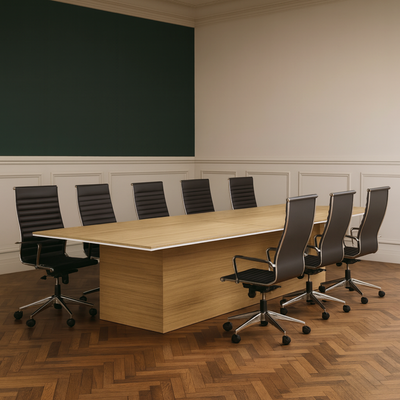 Karnak Executive Office Conference Table | Board Table | Wooden Conference Room Table | Space Saving Table for Office, Restaurants, Hotels Furniture 