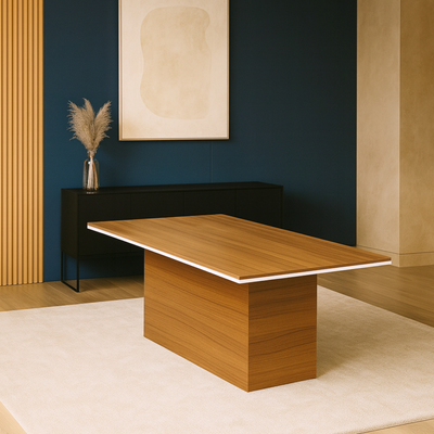 Karnak Modern Office Conference Table | Collaboration Desk | Wooden Meeting Table | Space Saving Committee Table for Office, Restaurants, Hotels, Furniture  Karnak Modern Office Conference Table | Collaboration Desk | Wooden Meeting Table | Space Saving Committee Table for Office, Restaurants, Hotels, Furniture