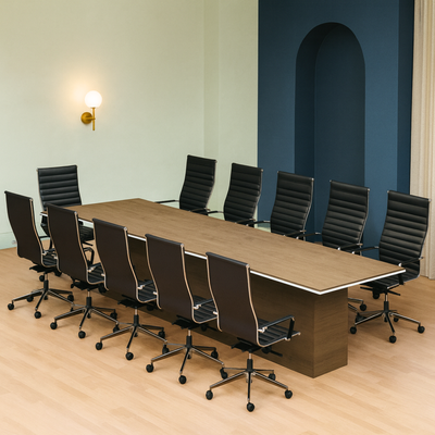 Karnak Luxury Office Conference Table | Wooden Board Table | Collaboration Table | Space Saving Discussion Table for Office, Restaurants, Hotels, Furniture 