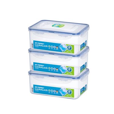 LocknLock 2.3L Rectangular Food Container (Pack of 3) – Airtight, BPA-Free, Microwave, Freezer & Dishwasher Safe LocknLock 2.3L Rectangular Food Container (Pack of 3) – Airtight, BPA-Free, Microwave, Freezer & Dishwasher Safe