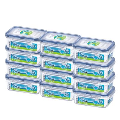 LocknLock 350ml Rectangular Food Container (Pack of 12) – Airtight, BPA-Free, Microwave, Freezer & Dishwasher Safe LocknLock 350ml Rectangular Food Container (Pack of 12) – Airtight, BPA-Free, Microwave, Freezer & Dishwasher Safe