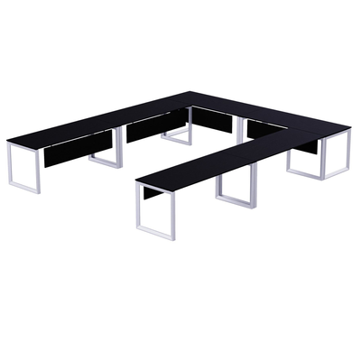 Karnak Luxury U Shape Office Conference Table | Project Table | Wooden Board Table | Board Table for Office, Restaurants, Hotels, Furniture (Black) Karnak Luxury U Shape Office Conference Table | Project Table | Wooden Board Table | Board Table for Office, Restaurants, Hotels, Furniture (Black)
