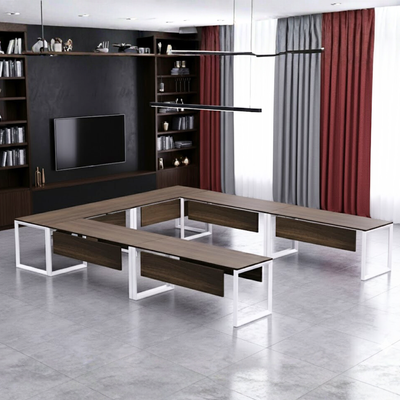Karnak Luxury U Shape Office Conference Table | Project Table | Wooden Board Table | Board Table for Office, Restaurants, Hotels, Furniture (Brown) Karnak Luxury U Shape Office Conference Table | Project Table | Wooden Board Table | Board Table for Office, Restaurants, Hotels, Furniture (Brown)
