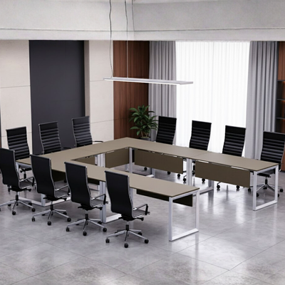 Karnak Luxury U Shape Office Conference Table | Project Table | Wooden Board Table | Board Table for Office, Restaurants, Hotels, Furniture (Dark Brown) Karnak Luxury U Shape Office Conference Table | Project Table | Wooden Board Table | Board Table for Office, Restaurants, Hotels, Furniture (Dark Brown)