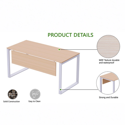 Karnak Luxury U Shape Office Conference Table | Project Table | Wooden Board Table | Board Table for Office, Restaurants, Hotels, Furniture (Oak )