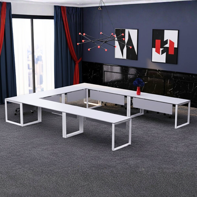 Karnak Luxury U Shape Office Conference Table | Project Table | Wooden Board Table | Council table for Office, Restaurants, Hotels, Furniture (White ) Karnak Luxury U Shape Office Conference Table | Project Table | Wooden Board Table | Council table for Office, Restaurants, Hotels, Furniture (White )