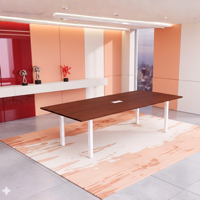 Karnak Executive Collaboration Table | Office Conference Table | Discussion Table | Wooden Board Table | Meeting Table for Office, Restaurants, Hotels, Furniture (Red) Karnak Executive Collaboration Table | Office Conference Table | Discussion Table | Wooden Board Table | Meeting Table for Office, Restaurants, Hotels, Furniture (Red)
