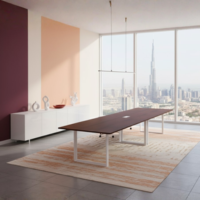 Karnak Executive Collaboration Table | Office Conference Table | Discussion Table | Wooden Board Table | Meeting Table for Office, Restaurants, Hotels, Furniture (Red) Karnak Executive Collaboration Table | Office Conference Table | Discussion Table | Wooden Board Table | Meeting Table for Office, Restaurants, Hotels, Furniture (Red)