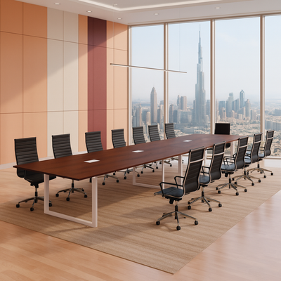 Karnak Executive Collaboration Table | Office Conference Table | Discussion Table | Wooden Board Table | Meeting Table for Office, Restaurants, Hotels, Furniture (Red) Karnak Executive Collaboration Table | Office Conference Table | Discussion Table | Wooden Board Table | Meeting Table for Office, Restaurants, Hotels, Furniture (Red)