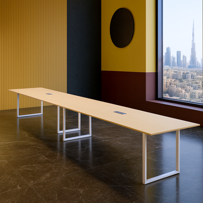 Karnak Executive Collaboration Table | Office Conference Table | Discussion Table | Wooden Board Table | Meeting Table for Office, Restaurants, Hotels, Furniture (Biege) Karnak Executive Collaboration Table | Office Conference Table | Discussion Table | Wooden Board Table | Meeting Table for Office, Restaurants, Hotels, Furniture (Biege)