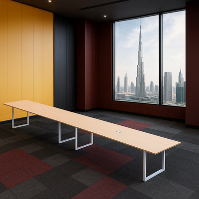Karnak Executive Collaboration Table | Office Conference Table | Discussion Table | Wooden Board Table | Meeting Table for Office, Restaurants, Hotels, Furniture (Biege) Karnak Executive Collaboration Table | Office Conference Table | Discussion Table | Wooden Board Table | Meeting Table for Office, Restaurants, Hotels, Furniture (Biege)