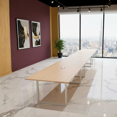 Karnak Executive Collaboration Table | Office Conference Table | Discussion Table | Wooden Board Table | Meeting Table for Office, Restaurants, Hotels, Furniture (Biege) Karnak Executive Collaboration Table | Office Conference Table | Discussion Table | Wooden Board Table | Meeting Table for Office, Restaurants, Hotels, Furniture (Biege)