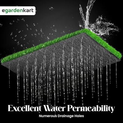 Egardenkart, Artificial Grass Carpet - Green, 36mm | Fake Grass for Balcony Decor, Turf, Yard | 200x100cm (2SQM) Artificial Green Carpet for Indoor Outdoor | Balcony Grass (2x1mtr)