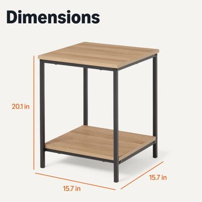 End table with bottom shelf End table with bottom shelf