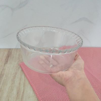 MARINEX Medium Glass Soufflé Dish 1.4L – Durable Heat-Resistant Bakeware |Transparent Oven-Safe Round Soufflé & Baking Dish|Ideal for Soufflés, Casseroles,Pasta Bakes,Desserts & Family Meals