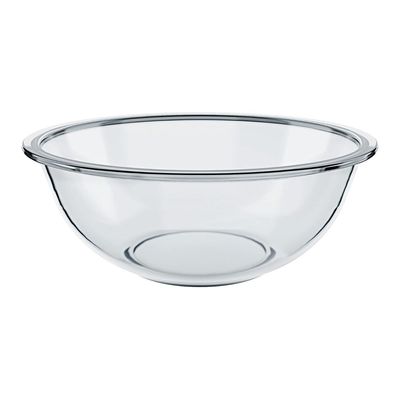 MARINEX Glass Bowl Plus 500ml – Durable Heat-Resistant  Mixing & Serving Bowl | Transparent Multi-Purpose | Microwave, Freezer & Dishwasher Safe