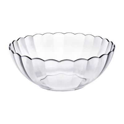 MARINEX Glass Bowl Bella 1 L - Durable Heat-Resistant Serving & Mixing Bowl|Transparent Multi-Purpose Small Bowl|Microwave, Freezer & Dishwasher Safe