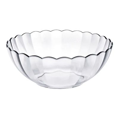 MARINEX Glass Bowl Bella 3.1 L - Durable Heat-Resistant Serving & Mixing Bowl|Transparent Multi-Purpose Small Bowl|Microwave, Freezer & Dishwasher Safe