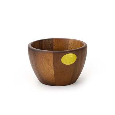 Billi Acacia Wood Nuts Bowl 11.5CM – Handcrafted Small Wooden Serving Bowl for Dry Fruits, Snacks, Dips & Desserts | Natural Brown Finish