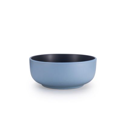 Shallow Nordic 12-Piece Dinner Set in Elegant Blue | 4 × 10.5” Dinner Plates, 4 × 7.5” Side Plates & 4 × 5.5” Deep Bowls