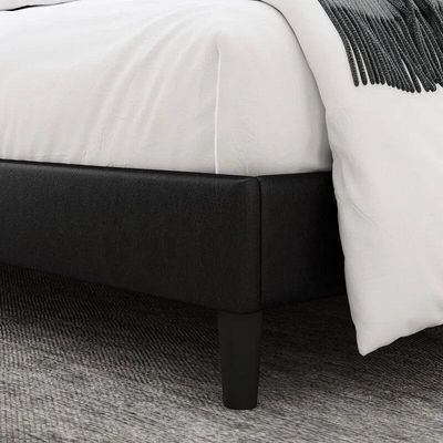 Redo Modernize Button Tufted Upholstered Bed Elegant and Durable Contemporary (Queen)