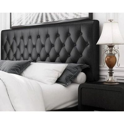 Redo Modernize Button Tufted Upholstered Bed Elegant and Durable Contemporary (Super King)