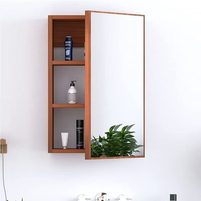 Modern Home Cabinet with Single Mirrored Door – 3 Storage Units with Shelves for Home & Office