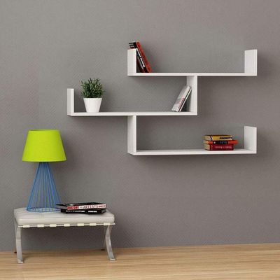 3-Piece Wall Mounted Floating Shelves - White