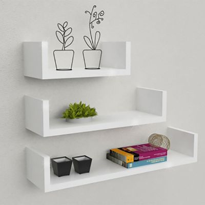 3-piece Wall Mounted Floating - White