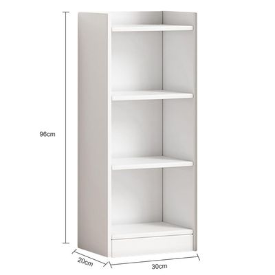 3-Shelf Wooden Bookcase – White Shelving Unit for Storage & Display 3-Shelf Wooden Bookcase – White Shelving Unit for Storage & Display