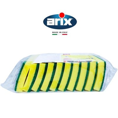 Arix Professional 10-pcs Convert 90 Medium Quality Sponge Scourer – Antibacterial & Heavy-Duty Cleaning Arix Professional 10-pcs Convert 90 Medium Quality Sponge Scourer – Antibacterial & Heavy-Duty Cleaning