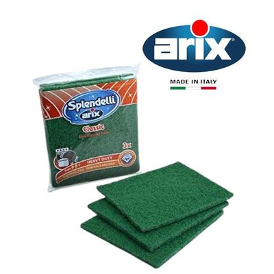 Arix Splendid Scouring Sheet Pad 3 pcs - Effective Stain Removal, Scratch-Free, Durable & Odorless for Stainless Steel Cleaning Arix Splendid Scouring Sheet Pad 3 pcs - Effective Stain Removal, Scratch-Free, Durable & Odorless for Stainless Steel Cleaning