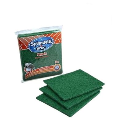 Arix Splendid Scouring Sheet Pad 3 pcs - Effective Stain Removal, Scratch-Free, Durable & Odorless for Stainless Steel Cleaning