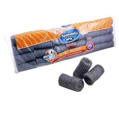 Arix Splendelli Ultrafine Steel Wool Rolls 24 pcs
