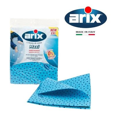 Arix Maxi XXL Nonwoven Floor Cloth with Antibacterial Treatment - Large Size for Deep Cleaning, Lint-Free and Hygienic