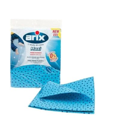 Arix Maxi XXL Nonwoven Floor Cloth with Antibacterial Treatment - Large Size for Deep Cleaning, Lint-Free and Hygienic