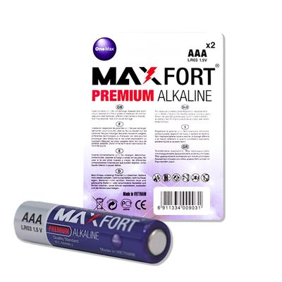 MaxFort Premium Alkaline AAA Batteries  (LR03, 1.5V, Long-Lasting, Leak-Proof, 10-Year Shelf Life, Japanese Technology) MaxFort Premium Alkaline AAA Batteries  (LR03, 1.5V, Long-Lasting, Leak-Proof, 10-Year Shelf Life, Japanese Technology)