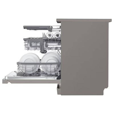 LG 14 Place Settings New QuadWash Steam Dishwasher Silver DFC-435FP LG 14 Place Settings New QuadWash Steam Dishwasher Silver DFC-435FP