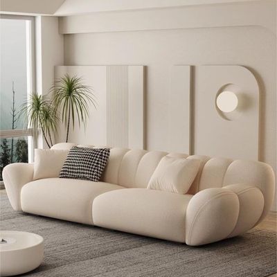 Modern Cream 3-Seater Sofa –260 Cm - Off  White