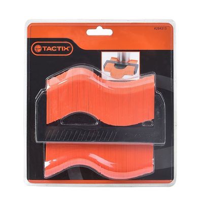 Tactix Contour Gauge, Engraved Scale, Tile Shape Template, Profile Tool Duplicator, Measure Copy Tool, Profile Gauge, Cool Gadgets for Men, Gifts for Dad Husband, Orange/Black - 284313