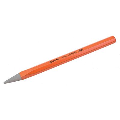 Tactix Chisel Cold Point 250 x 16mm (10 x 5/8 Inch), Heavy-Duty Chrome Vanadium Steel, Professional Hand Tool for Metal, Masonry, Concrete, Woodworking, and Construction, Orange- 227015