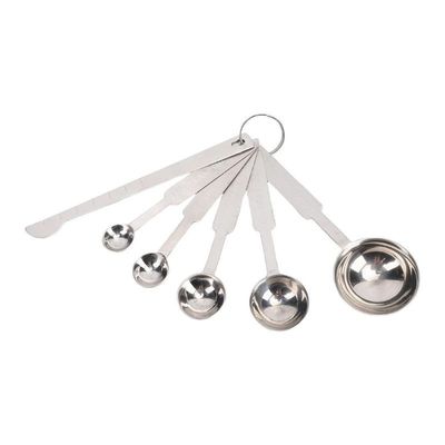 MG Stainless Steel Measuring Spoons Set of 5 (0.62 ml, 1.25 ml, 2.5 ml, 5 ml, 15 ml), Spain