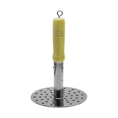MG Steel Potato Masher Wooden Handle, 23x10cm