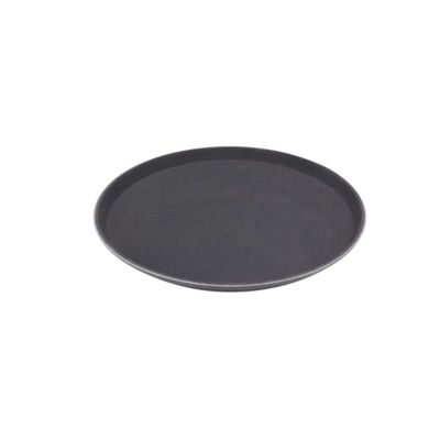 Black Round Non Slip Serving Tray – 35cm