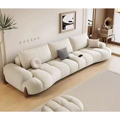 ERICA Living Room 2- Seater Puffy Sofa - Off White