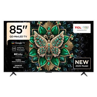 TCL 85-Inch 4K Ultra HD, Smart QD-Mini LED  - 1 Year Warranty