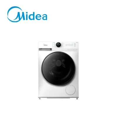 Midea 10Kg Front Load Washing Machine 1400 RPM White MF200W100WBW-GCC - 1 Year Warranty