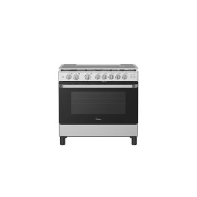 Midea 5 Burners Gas Cooker 90x60cm Stainless Steel MFO-MG36LESS - 1 Year Warranty
