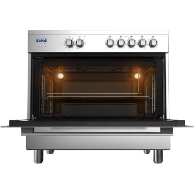 Midea 90X60 cm Ceramic Cooker with Schott Glass and Full Safety Silver VSVC 96048 - 1 Year Warranty